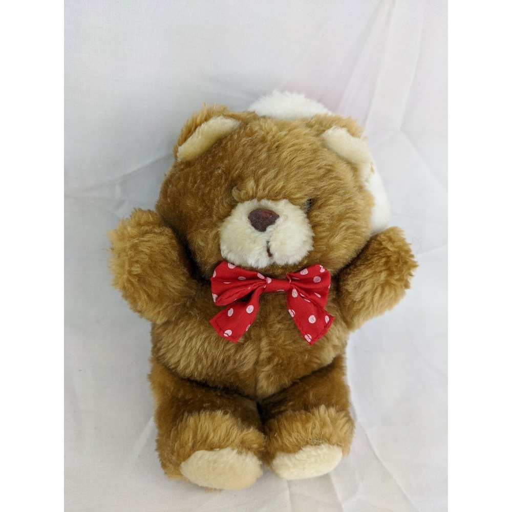 Honey Love Bear Plush 7 Inch Christmas Santa Hat 1989 American Greetings